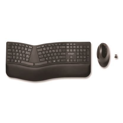 Pro Fit Ergo Wireless Keyboard and Mouse, 2.4 GHz Frequency, 30 ft Wireless Range, Black1