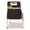 Elastic-Back Seat Sack for Chairs 12" to 17" Wide, 11 x 15.5 x 14, Fabric, Black1