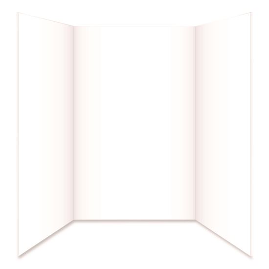 Tri-Fold Foam Board, 28 x 40, 0.19" Thick, White/White1