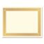 Award Certificates, 8.5 x 11, Ivory with Elegant Gold Border, 15/Pack1