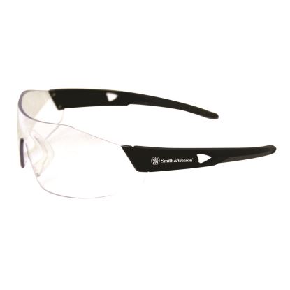 44 Magnum Safety Glasses, Black Frame, Clear Lens, 12/Box1