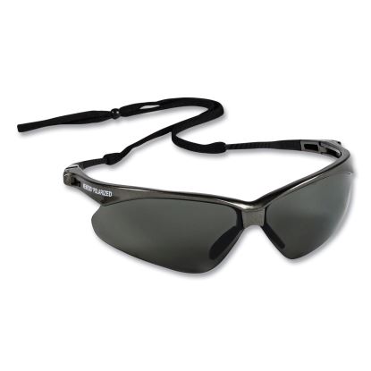 Nemesis Safety Glasses, Gunmetal Frame, Smoke Lens, 12/Box1