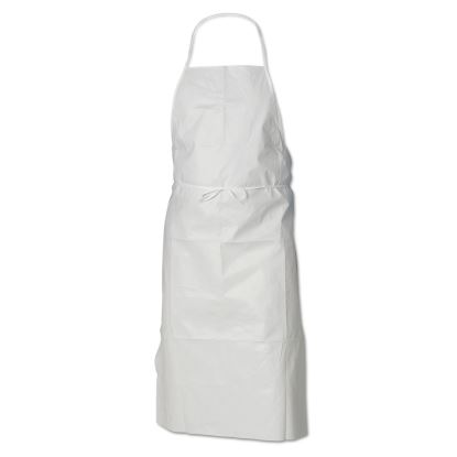 A40 Liquid/Particle Protection Apron, Film Laminate, 28 x 40, White, 100/Carton1