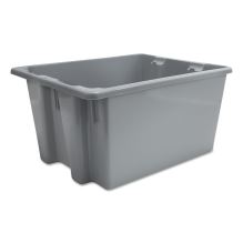 Palletote Box, 9.72 gal, 19.5" x 15.5" x 10", Gray, 10/Carton1