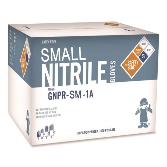 ProGuard Nitrile Gloves, Powder-Free, 3 mil, Blue, Small, 1,000/Carton1