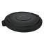 BRUTE Self-Draining Flat Top Lids for 55 gal Round BRUTE Containers, 27.64" Diameter, Black, 3/Carton1