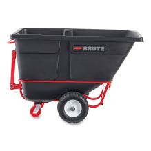 1 cu yd BRUTE Rotomolded Towable Tilt Truck, 2,100 lb Capacity, Black1