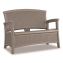 Elements Loveseat with Storage, 47" x 29.75" x 35.5", Dove Gray1