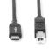Rocstor Y10C278-B1 USB cable USB 2.0 70.9" (1.8 m) USB C USB B Black1