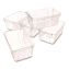 Cubby Bin, 1.8 gal, 7.8" x 12.09" x 5.18", Clear, 5/Pack1