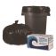 Reprocessed Resin Can Liners, 60 gal, 1.2 mil, 38 x 58, Black, 50 Rolls/Carton1