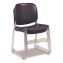 8500 Series Ultra-Compact Plastic Stack Chair, Supports Up to 500 lbs, 17" Seat Height, Blue Seat/Back, Chrome Base, 4/Pack1
