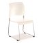 8800 Series Cafetorium Plastic Stack Chair, Supports Up to 500 lb, 18" Seat Height, White Seat/Back, Chrome Base, 4/Pack1