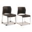 8800 Series Cafetorium Plastic Stack Chair, Supports Up to 500 lb, 18" Seat Height, Black Seat/Back, Chrome Base, 4/Pack1