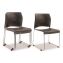 8800 Series Cafetorium Plastic Stack Chair, Supports Up to 500 lb, 18" Seat Height, Charcoal Seat/Back, Chrome Base, 4/Pack1