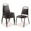 9100 Series Vinyl Upholstered Stack Chair, Supports 300 lbs, 18" Seat Height, Midnight Blue Seat/Back, Black Base, 4/Pack1