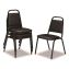 9100 Series Vinyl Upholstered Stack Chair, Supports Up to 300 lbs, 18" Seat Height, Black Seat/Back/Base, 4/Pack1