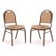 9200 Series Premium Upholstered Stack Chair, Vinyl, Supports 500 lb, 19" Seat Ht, French Beige Seat/Back, Mocha Base, 2/Pack1