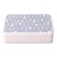 Pencil Case, Triangle Pattern, 2 Compartments, 5" x 8.75" x 2.75", Blue/White1