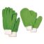Microfiber Dusting Gloves and Mitts, Green with White Cuffs, 2 Gloves, 2 Mitts1