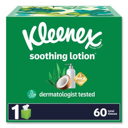 Lotion Facial Tissue, 3-Ply, White, 60 Sheets/Box, 27 Boxes/Carton1