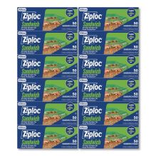 Resealable Sandwich Bags, 6.5" x 5.88", Clear, 40 Bags/Box, 12 Boxes/Carton1