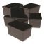 Wide Book Bin, 3.82 gal, 9.2" x 14.5" x 7", Black, 6/Pack1