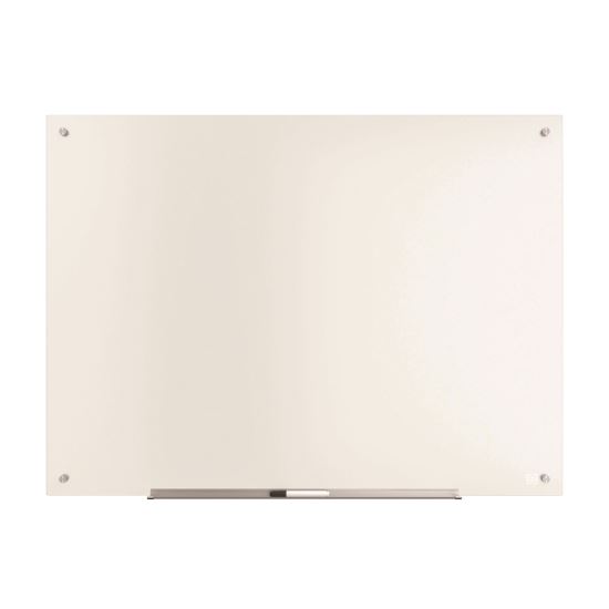 Tempered Glass Dry Erase Board, 48" x 36", White Surface1