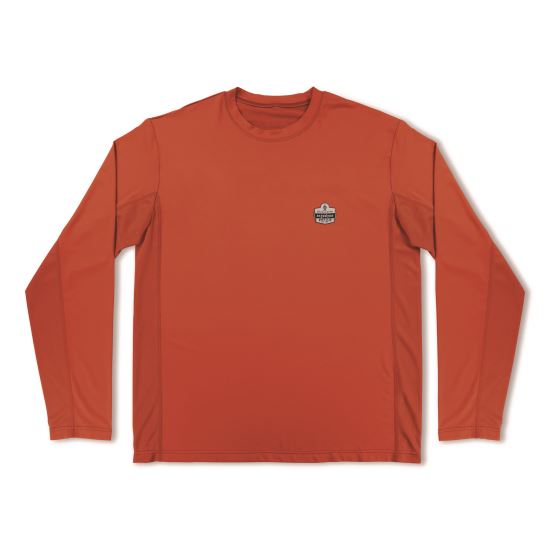Chill-Its 6689 Cooling Long Sleeve Sun Shirt with UV Protection, 3X-Large, Orange1
