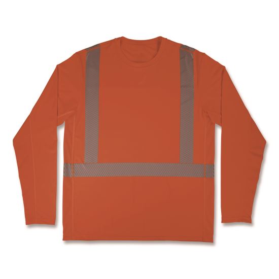 Chill-Its 6688 Type R Class 2 Cooling Hi-Vis Sun Shirt with UV Protection, 2X-Large, Orange1