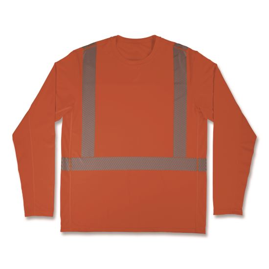 Chill-Its 6688 Type R Class 2 Cooling Hi-Vis Sun Shirt with UV Protection, 3X-Large, Orange1