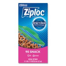 Seal Top Snack Bags, Snack, 6.5" x 3.25", Clear, 90 Bags/Box, 12 Boxes/Carton1