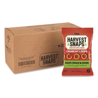 Crunchy Loops, Sour Cream and Onion, 1.35 oz Bag, 8/Box1