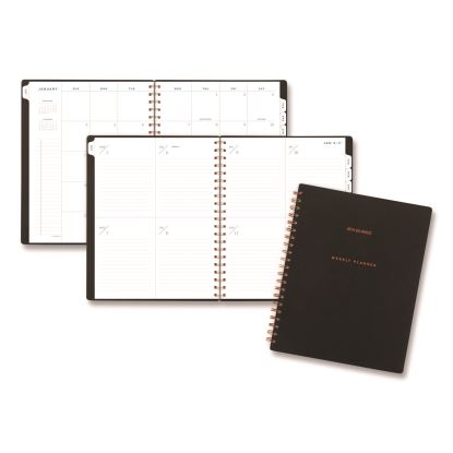Signature Collection Weekly/Monthly Planner, 11 x 8.5, Black Cover, 12-Month (Jan-Dec): 20261