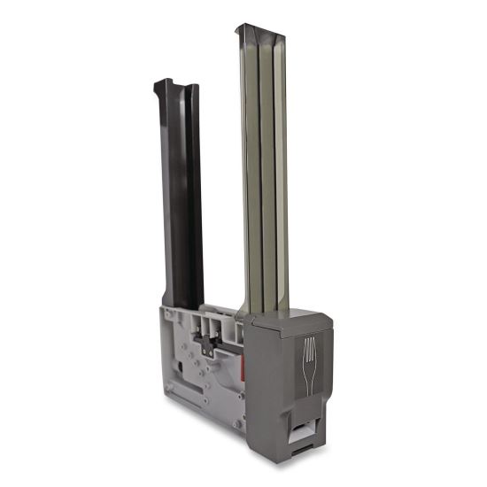 Cutlery Dispenser Tower, Holds 125 Forks, 2.6 x 15.4, Gray, 10/Carton1
