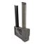 Cutlery Dispenser Tower, Holds 125 Spoons, 2.6 x 15.4, Gray, 10/Carton1