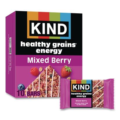Healthy Grains Energy Mixed Berry Bars, 1.4 oz Bar, 10/Box1