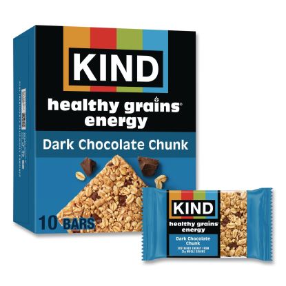 Healthy Grains Energy Dark Chocolate Chunk Bars, 1.4 oz Bar, 10/Box1