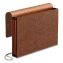 Premium Reinforced Expanding Wallet, 3.5" Expansion, 1 Section, Elastic Cord Closure, Legal Size, Red Fiber, 5/Box1