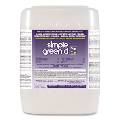 d Pro 5 Disinfectant, Unscented, 5 gal Pail1