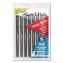 Write Bros. Ballpoint Pen, Stick, Medium 1 mm, Black Ink, Black Barrel, 8/Pack1