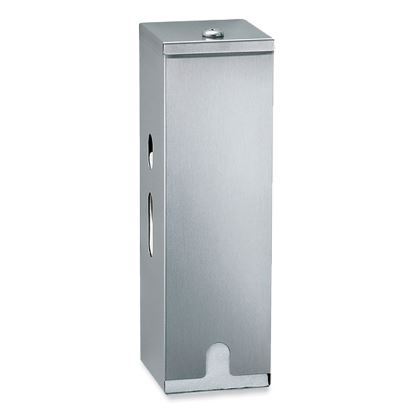ClassicSeries Surface-Mounted Three-Roll Toilet Tissue Dispenser, 4.63 x 5 x 14.88, Satin Finish Stainless Steel1