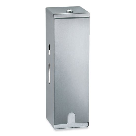 ClassicSeries Surface-Mounted Three-Roll Toilet Tissue Dispenser, 4.63 x 5 x 14.88, Satin Finish Stainless Steel1