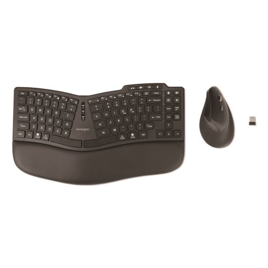 Pro Fit Ergo KM675 EQ Wireless Desktop Set, 2.4 GHz/30 ft Wireless Range, Black1