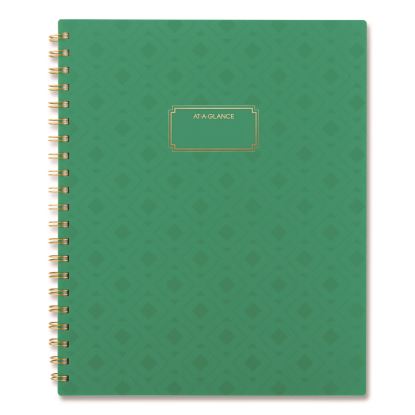Badge Geo Weekly/Monthly Planner, 11 x 8.5, Green Cover, 13-Month (Jan-Jan): 20261