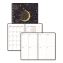 Recycled Non-Dated Monthly/Weekly Planner, Celestial, Blue/Gold Cover, Undated1