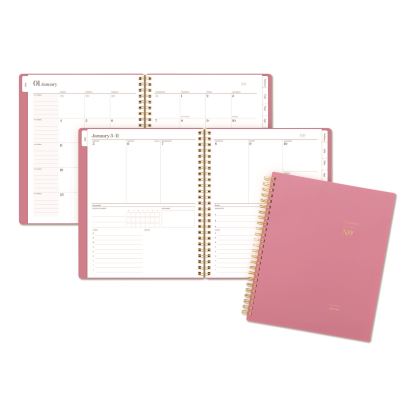WorkStyle Weekly/Monthly Planner, 8.75 x 7.75, Pink Cover, 12-Month (Jan to Dec): 20261
