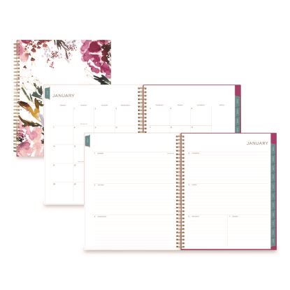 Kelly Ventura Magenta Bloom Weekly/Monthly Planner, Floral Artwork, 11 x 8.5, Multicolor Cover, 12-Month (Jan to Dec): 20261