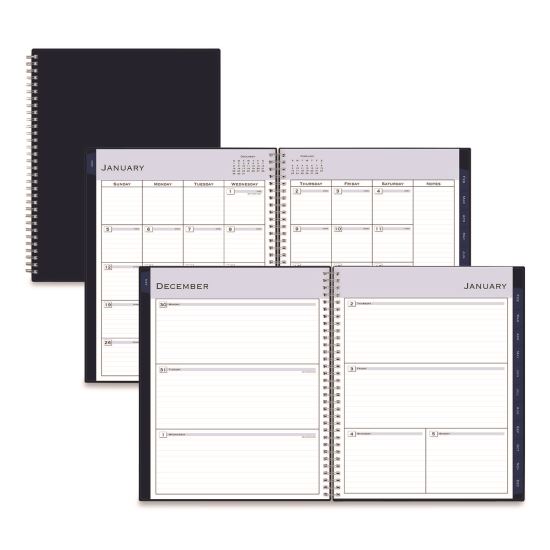 Passages Weekly/Monthly Planner, 11 x 8.5, Navy Cover, 12-Month (Jan to Dec): 20261