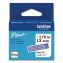 Genuine P-Touch BTAG Label Tapes, 0.47" x 13.1 ft, White on Purple1